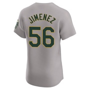 Gray Elite Dany Jimenez Men's Oakland Athletics Road Jersey