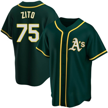 Barry Zito Jersey Cool Base Oakland Athletics Home Away White Green Yellow  Gary Uniforms - AliExpress