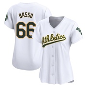 White Limited Brady Basso Women's Oakland Athletics Home Jersey